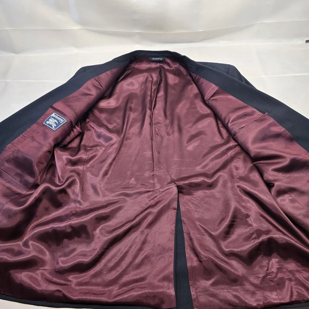 Burberrys Navy Blue Blazer Men‎ 48L Silver Buttons *read*